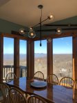 Upstairs: Dining Area with mountain view